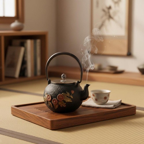 Japanese cast iron - japanese, teapot