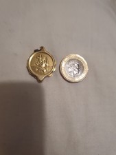 SOS Talisman Gents Goldtone St Christopher Medical Bracelet Without Chain.