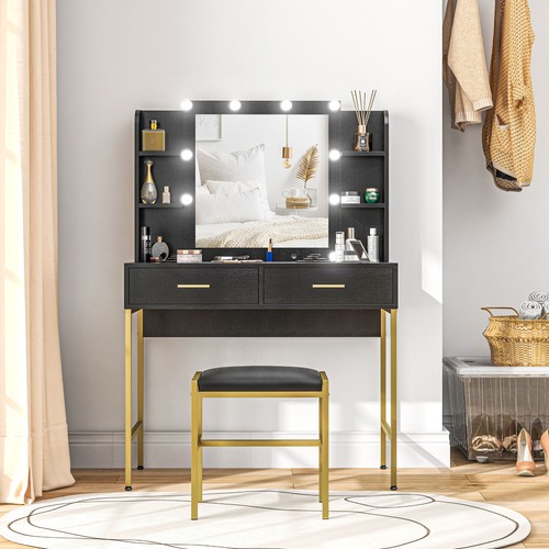 Homcom makeup vanity - vanity, desk