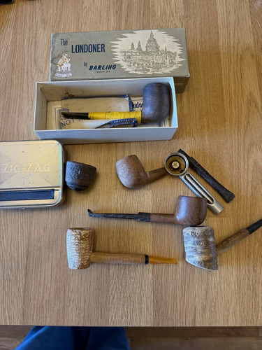Vintage smoking pipe job lot - smoking,