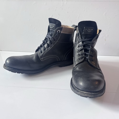 Star black leather - black, military