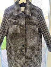 Jigsaw Houndtooth Coat - Size