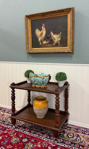 Antique french trolley tea - antique,