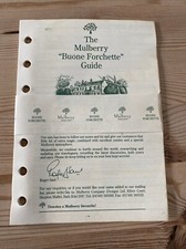 MULBERRY Agenda Organiser-BUONE FORCHETTE Sheets-RESTAURANT GUIDE-145x105mm