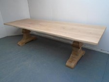 A Super Solid Oak Massive 3 Metre 12 Seater Dining Table to Oil/Wax/Limewash