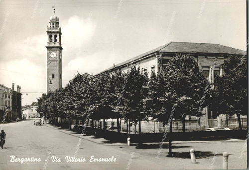 Dn306 postcard brigantine via - postcard,