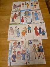 11 clothes patterns for children - circa 1970s