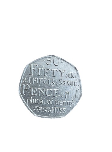 Johnsons dictionary 50p coin - 50p,