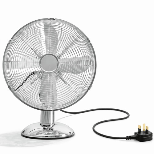 Inch desk fan chrome - 12,