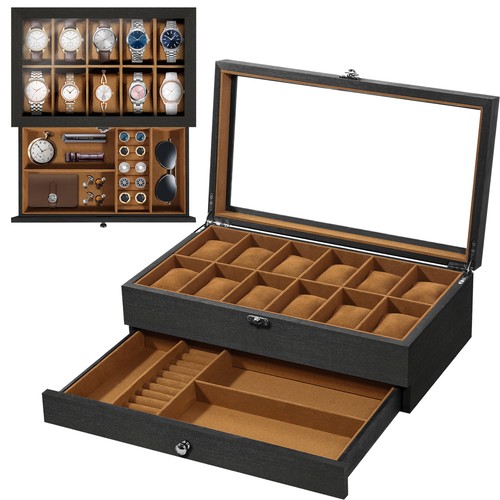 Grids wooden watch - 8/10/12,