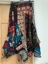 Black Yak Funky Lagenlook Skirt Size Small