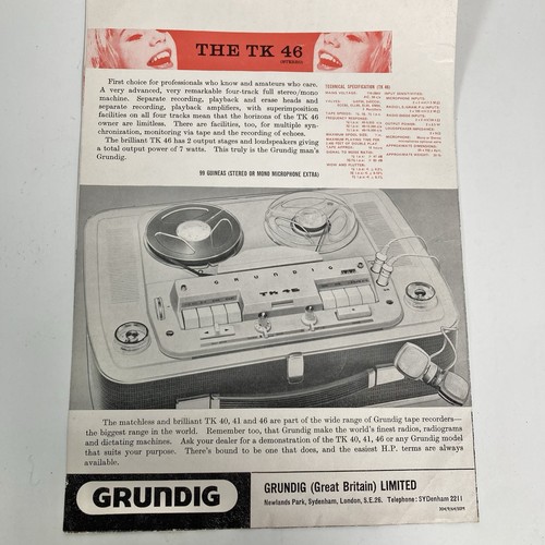 Grundig tk46 reel - tk46,