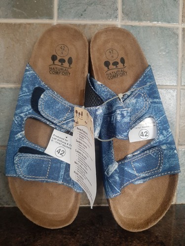 Denim look sandals size - sandals,