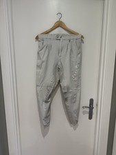 Men’s White Cavallo Full Seat Breeches Uk Size 34, Fit More Like Uk32