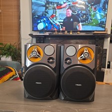 PAIR OF PHILIPS 3 WAY MAX BASS