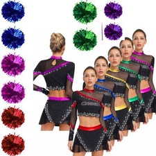 Women Cheer Leader Dance Cheerleading High School Outfits Cosplay Set Musical
