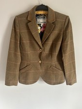 Joules Tweed Jacket UK 14 Sand