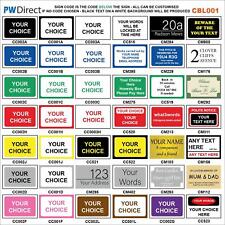 Sign custom design made to order wording personalised own words HOUSE NO CBL001