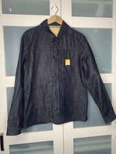G-Star Marc Newson Large Denim Shirt Worker Jacket Dark Indigo Steel Buttons