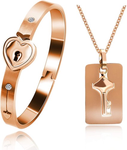 Rose gold plated - gold, titanium