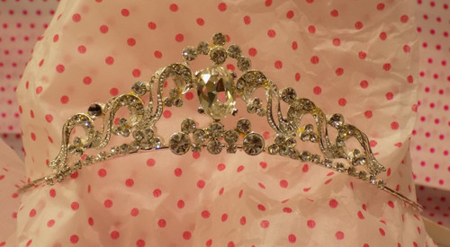 Small diamante tiara - tiara, (lj224)