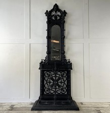 Tall Victorian Cast Iron Hall Stand, Coat Stand, Umbrella Stand
