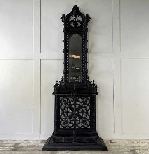 Tall victorian cast iron hall - cast,