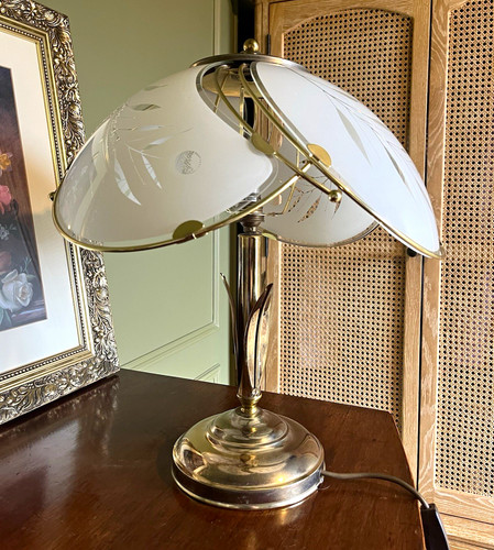 Vintage 1980s brass lotus - 1980s,