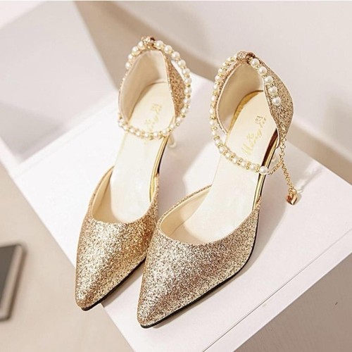 Gold pearl high - gold, women's