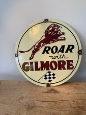 Gilmore oil company Enamel