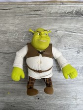 Shrek Talking Plush 12” 2004 Beverly Hills Teddy Bear Vinyl Head Doll DreamWorks