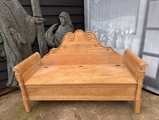 Scumble Goosie Gustavian Wooden Sofa with Storage RRP £1,097 Immaculate 