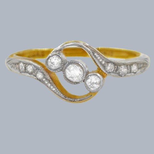Antique edwardian 18ct gold - antique,