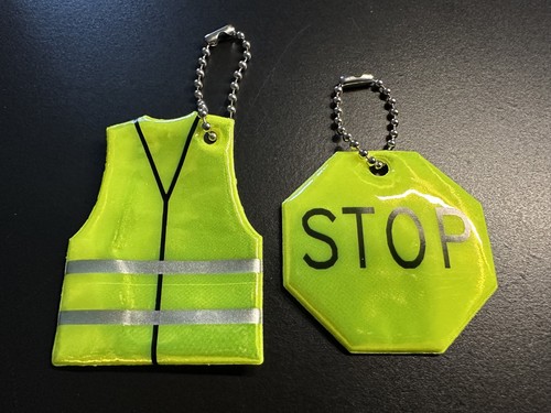 Vis reflective keyring - hi,