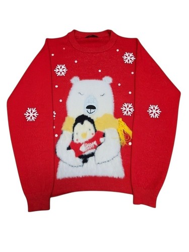 Festive polar bear - festive, and
