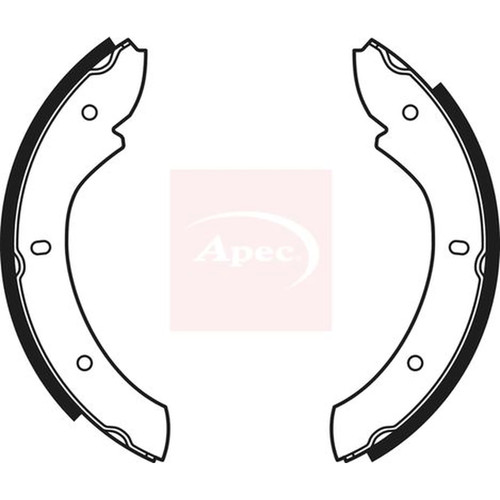 Apec parking brake shoe set - brake,
