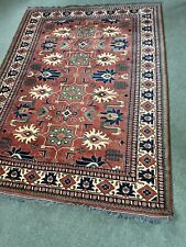 Large Vintage Rug Heriz Serapi 300cm X 210cm Carpet 10ft X 7ft Burnt Orange