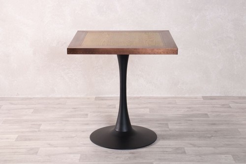 Copper edge cafe table - copper,