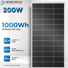 200w watt solar panel 12volt - 200w,