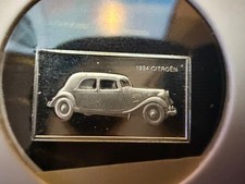 1934 Citroen Sterling Silver Ingot 1.6g 925 With Car Design John Pinches