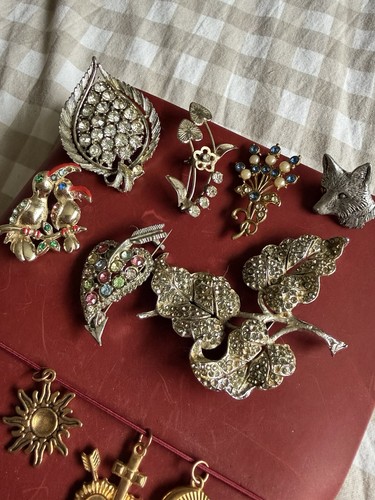 Vtg job lot silver tone - 7,