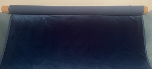Luxury cotton velvet deep - velvet, navy