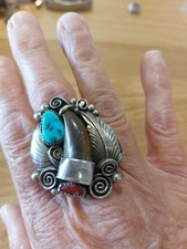 Vintage Native American Silver Ring