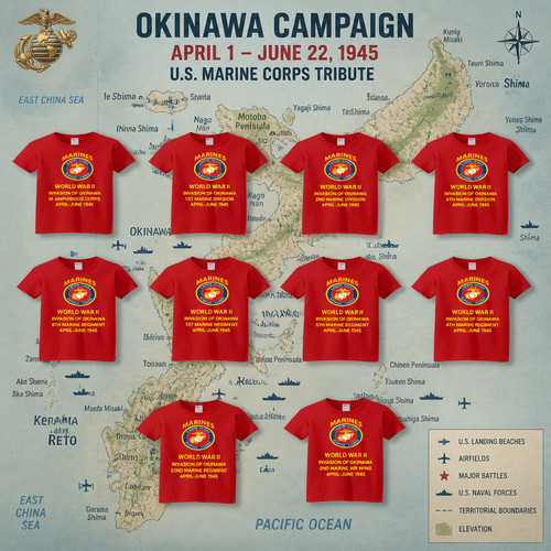 Marine units battle okinawa - of,