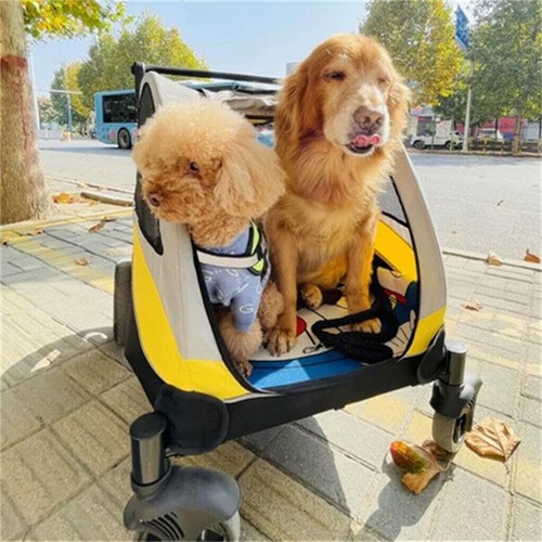 Foldable dog stroller - foldable, 4