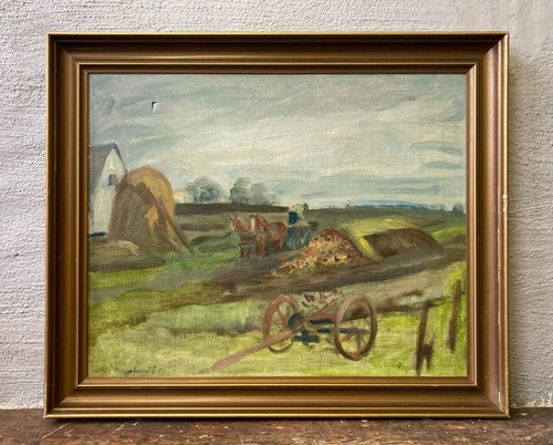 Oil impressionist landscape - oil,