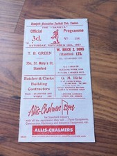 1967/68 Stamford vs Skegness Town - Midland Counties League * FREE P&P *