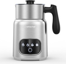 AMZCHEF 4-in-1 Milk Frother Electric, 400ML Stainless Steel Hot Chocolate Machin