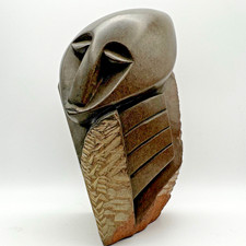 Zimbabwe African Art Shona Stone Sculpture 18.5cm Tall 2045g Weight Abstract