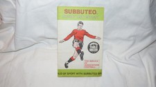 Vintage Subbuteo Price List